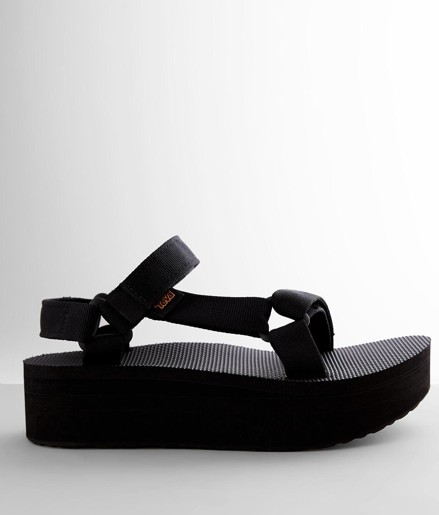 teva black flatform universal sandals