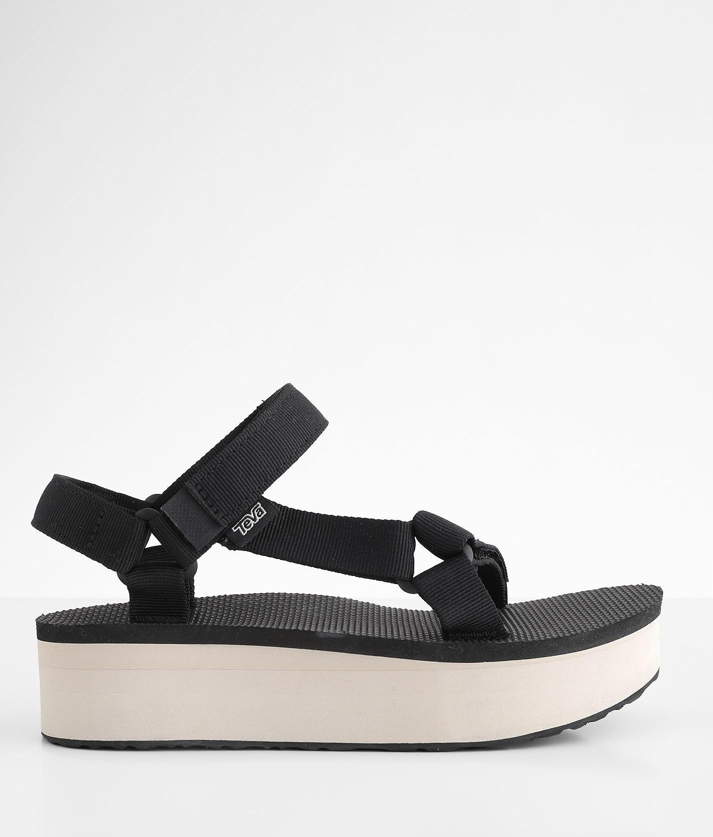 teva black flatform universal sandals