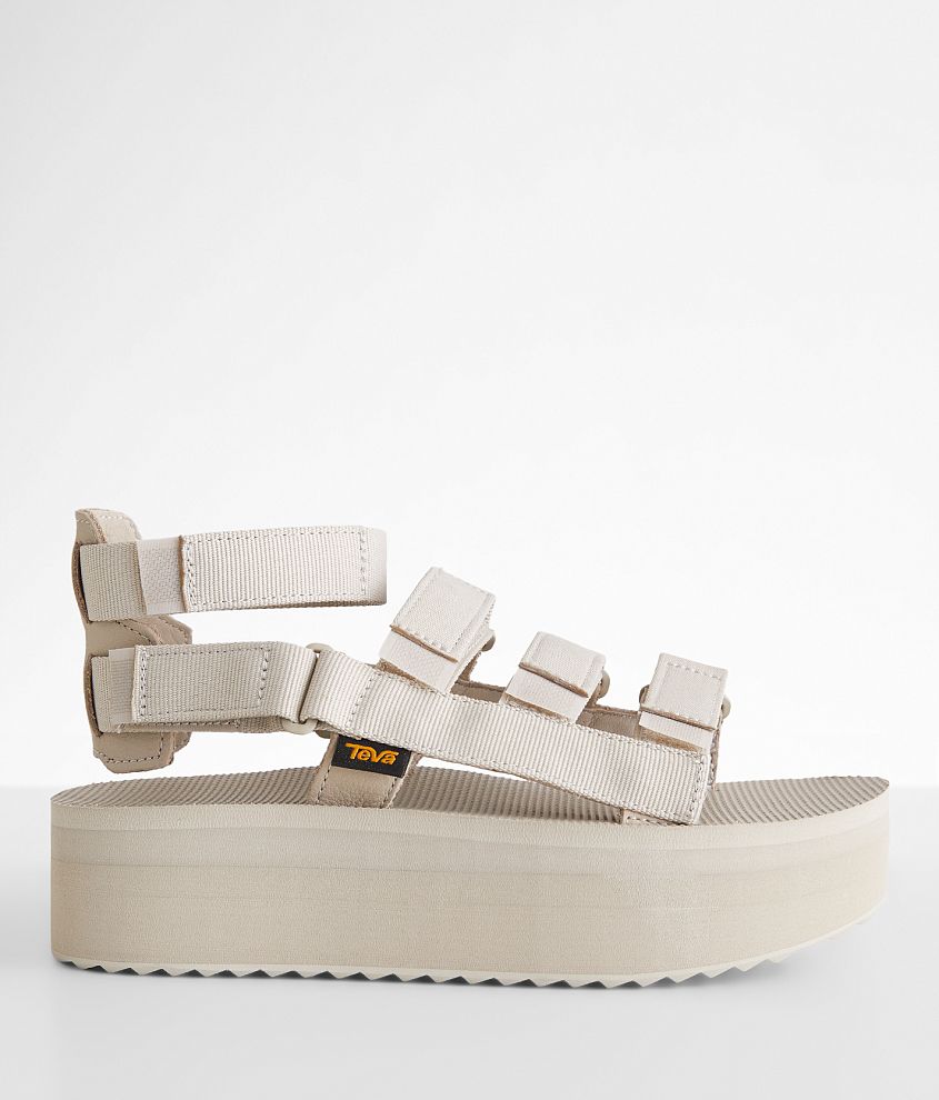 Teva flatform sandals on sale white