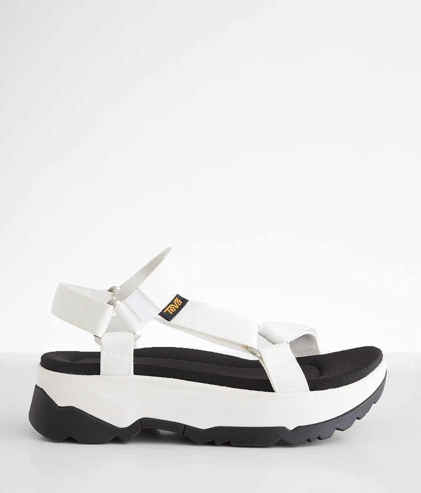 White teva hot sale flatforms