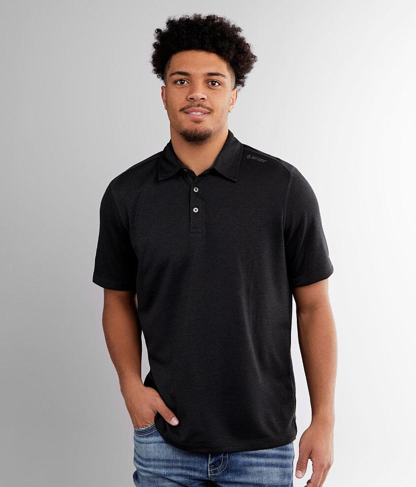 Hi-Tec® Fan Point Performance Polo - Men's Polos in Pirate Black | Buckle