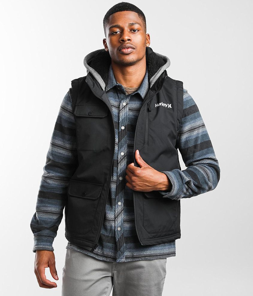 Black - Collin Hooded Vest