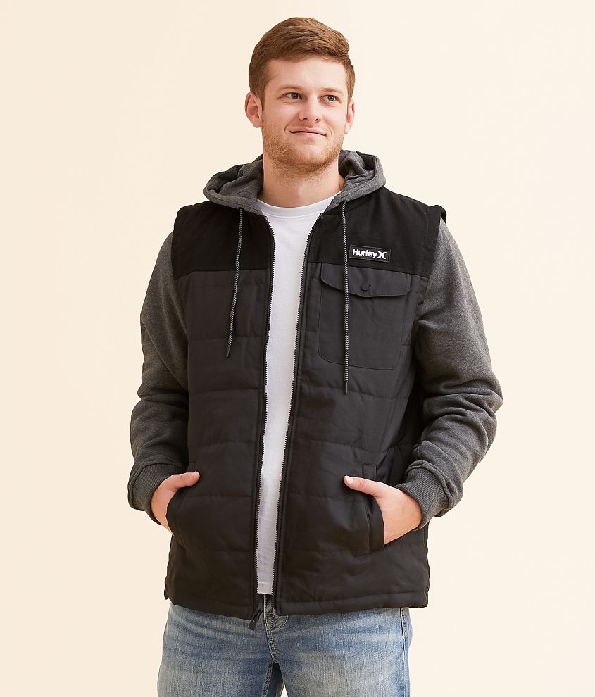 Hurley Jenkins Canvas Hooded Jacket front view