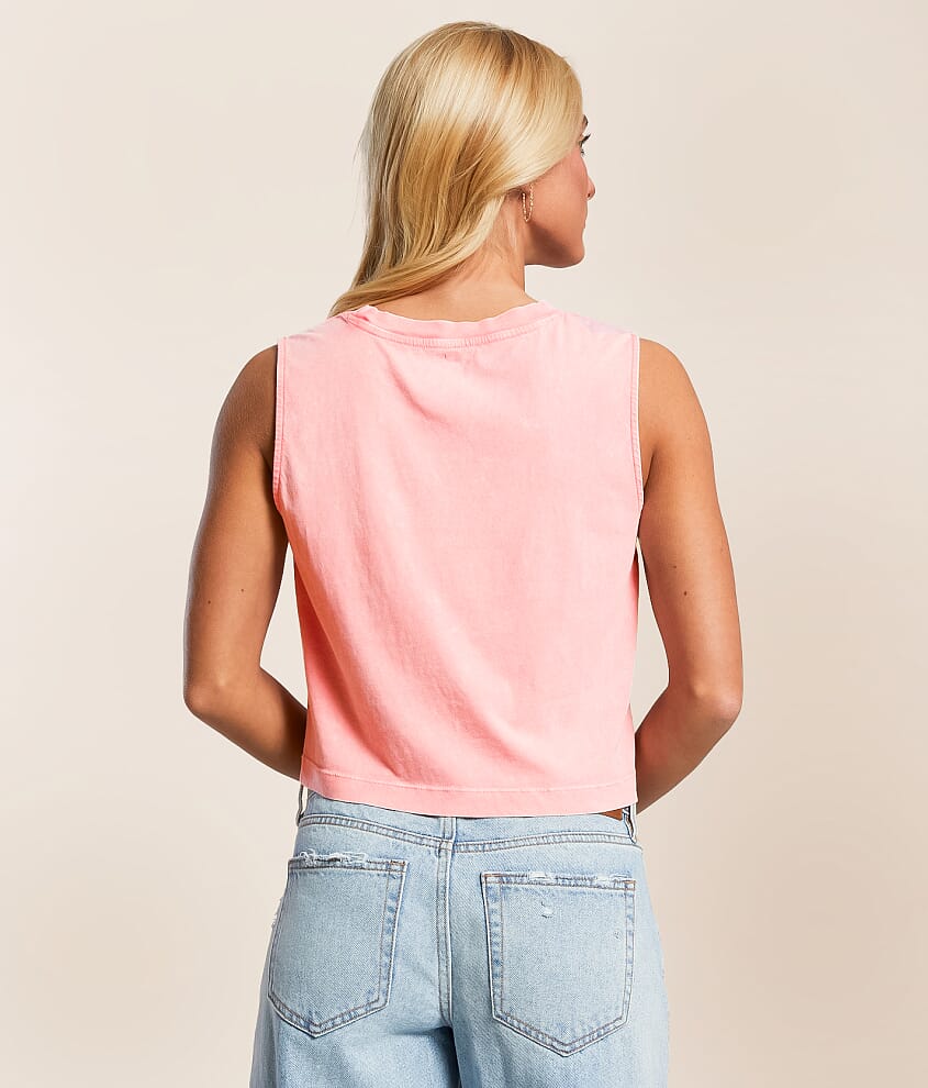 Coral Love Cropped Tank Top - thumbnail 2
