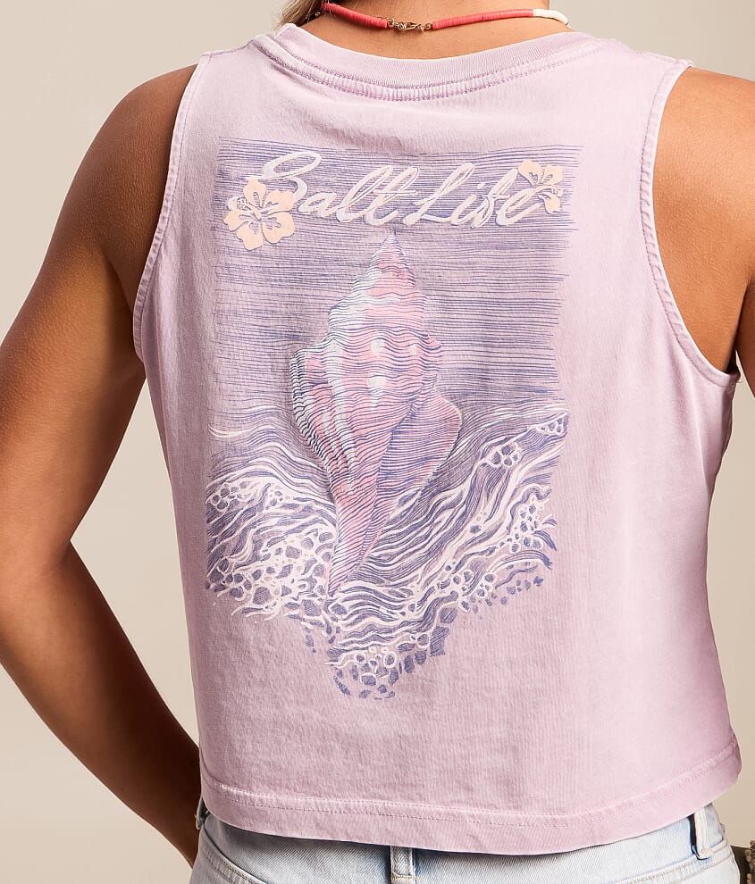 Conch Shell Cropped Tank Top - thumbnail 3