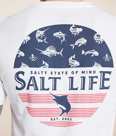 Salt Life Honor Bones T-Shirt back view