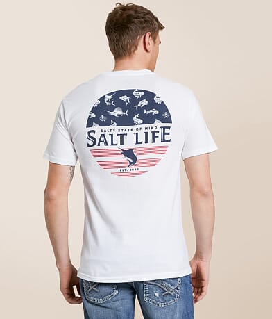Salt Life Honor Bones T-Shirt front view