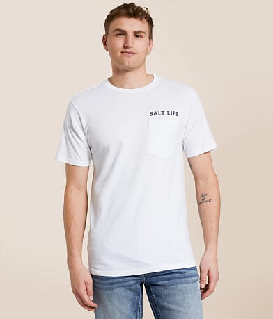 Salt Life Honor Bones T-Shirt full left side view