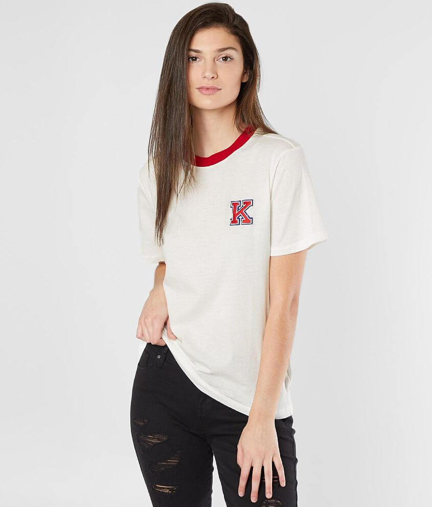 KENDALL &#43; KYLIE Embroidered K T-Shirt front view