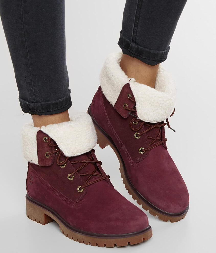 Timberland® Waterproof Leather Boot - Women's Shoes in Burgundy Nubuck | Buckle