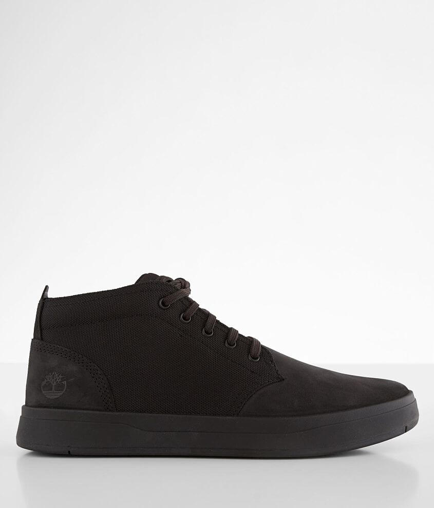 Timberland® Davis Square Leather Sneaker - Men's Shoes in Blackout ...