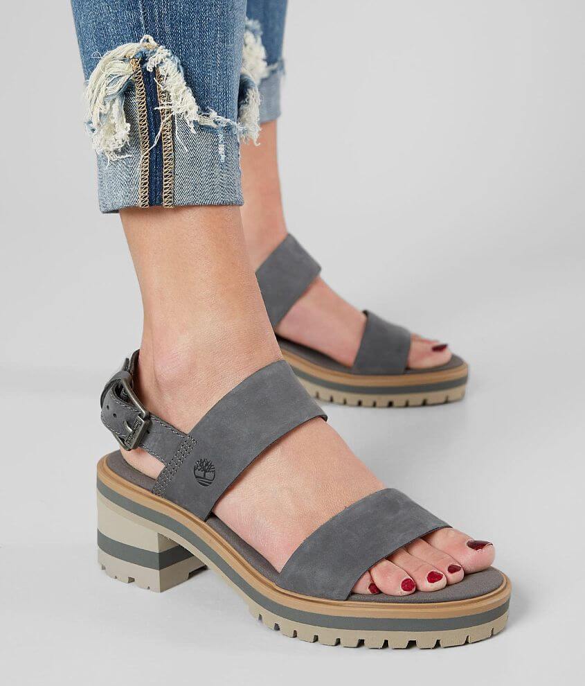 Kantine Ontwapening Factuur Timberland® Violet Marsh Heeled Sandal - Women's Shoes in Dark Grey Nubuck  | Buckle
