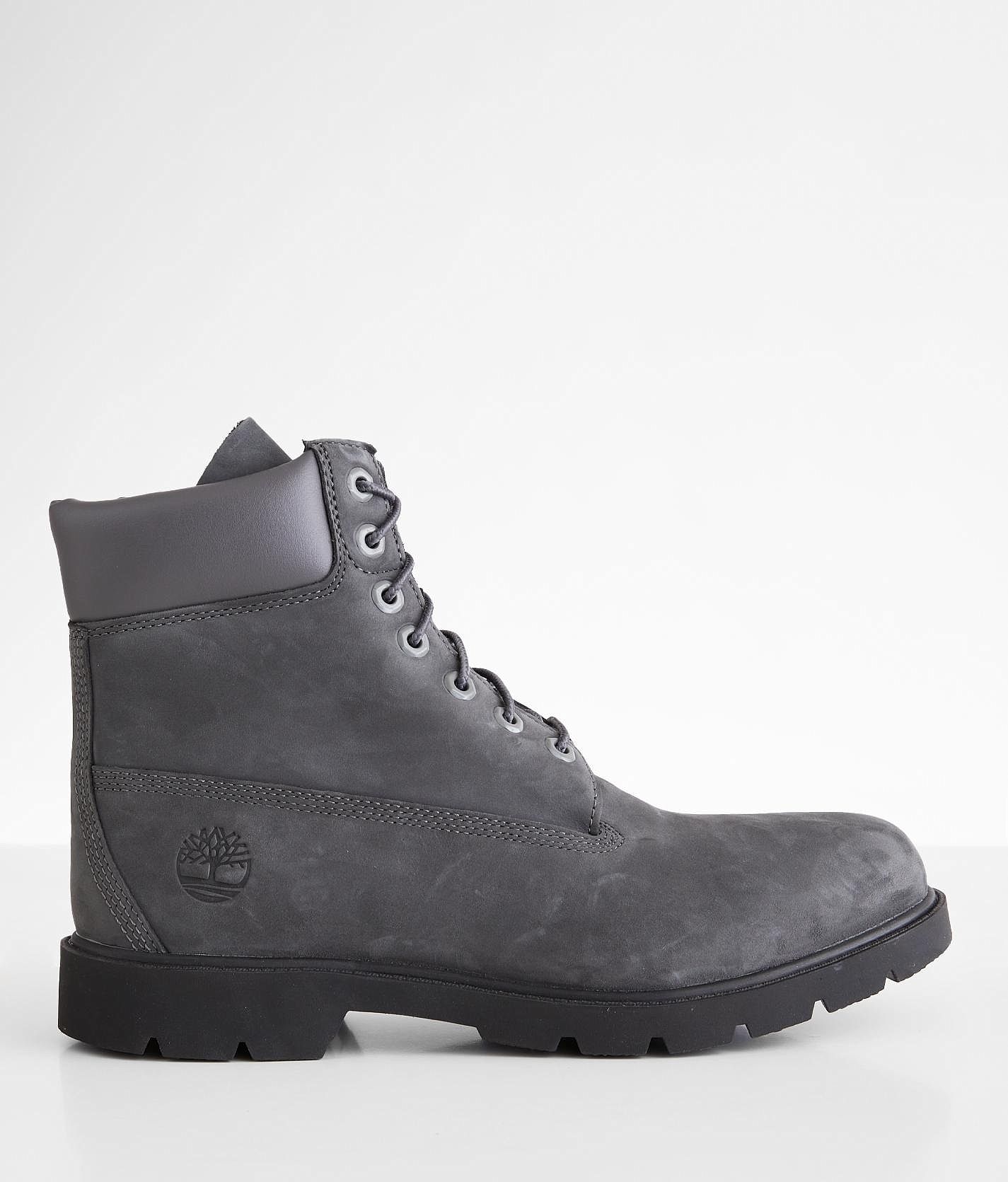 靴 Timberland 3EYE CLASSIC LUG DARK GREY Timberland Men's 3-Eye Classic Lug Shoe in Dark Grey Nubuck