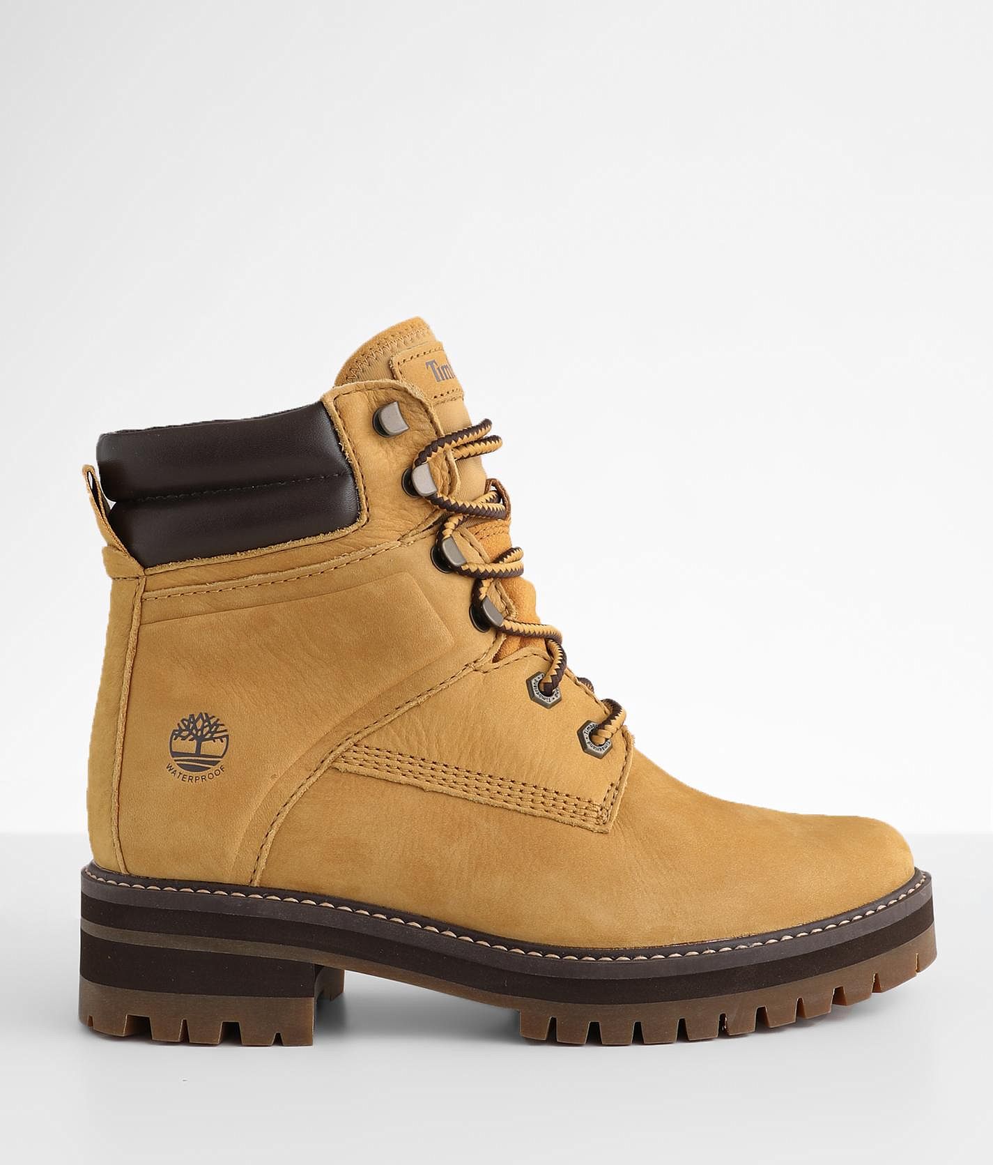 Timberland® Courmayeur Leather Boot - Women's Shoes Wheat Nubuck | Buckle