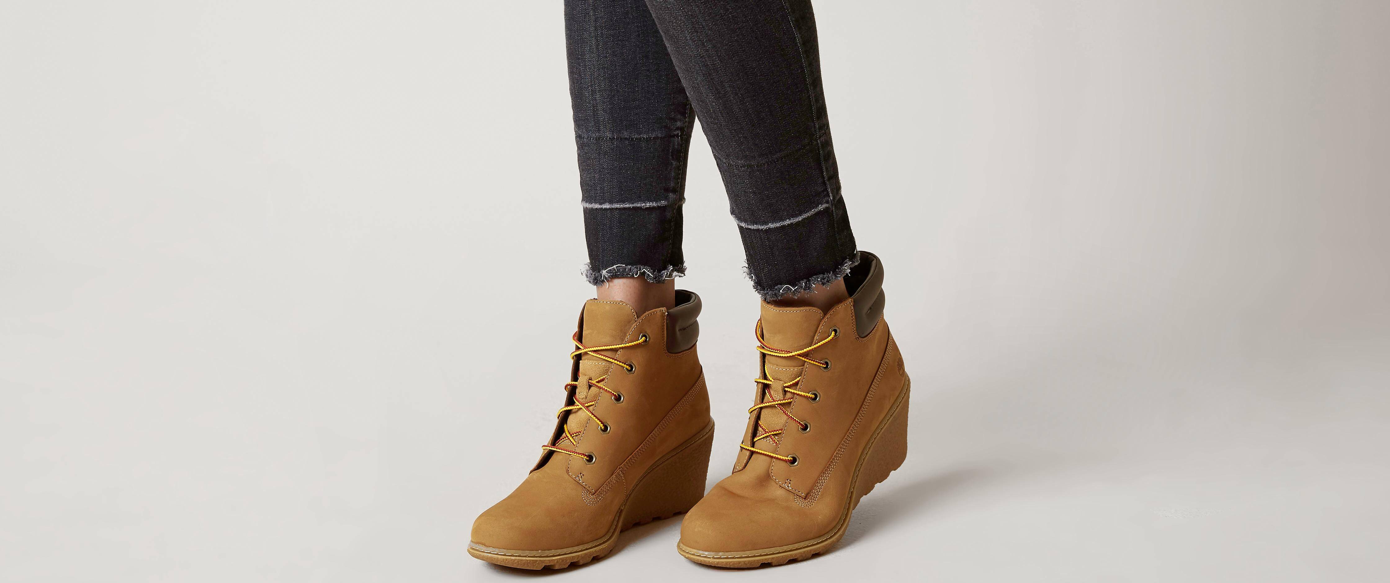 Timberland® Amston Leather Wedge Boot 