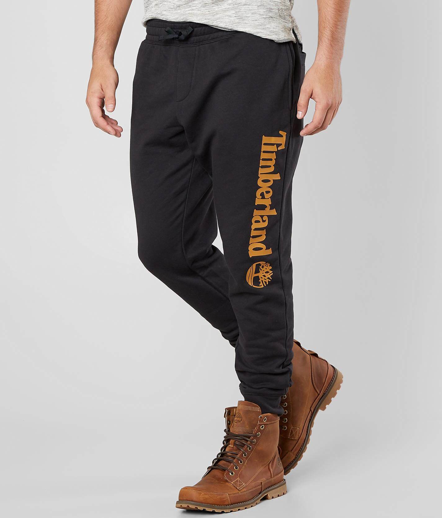 sweatpants with timberland boots