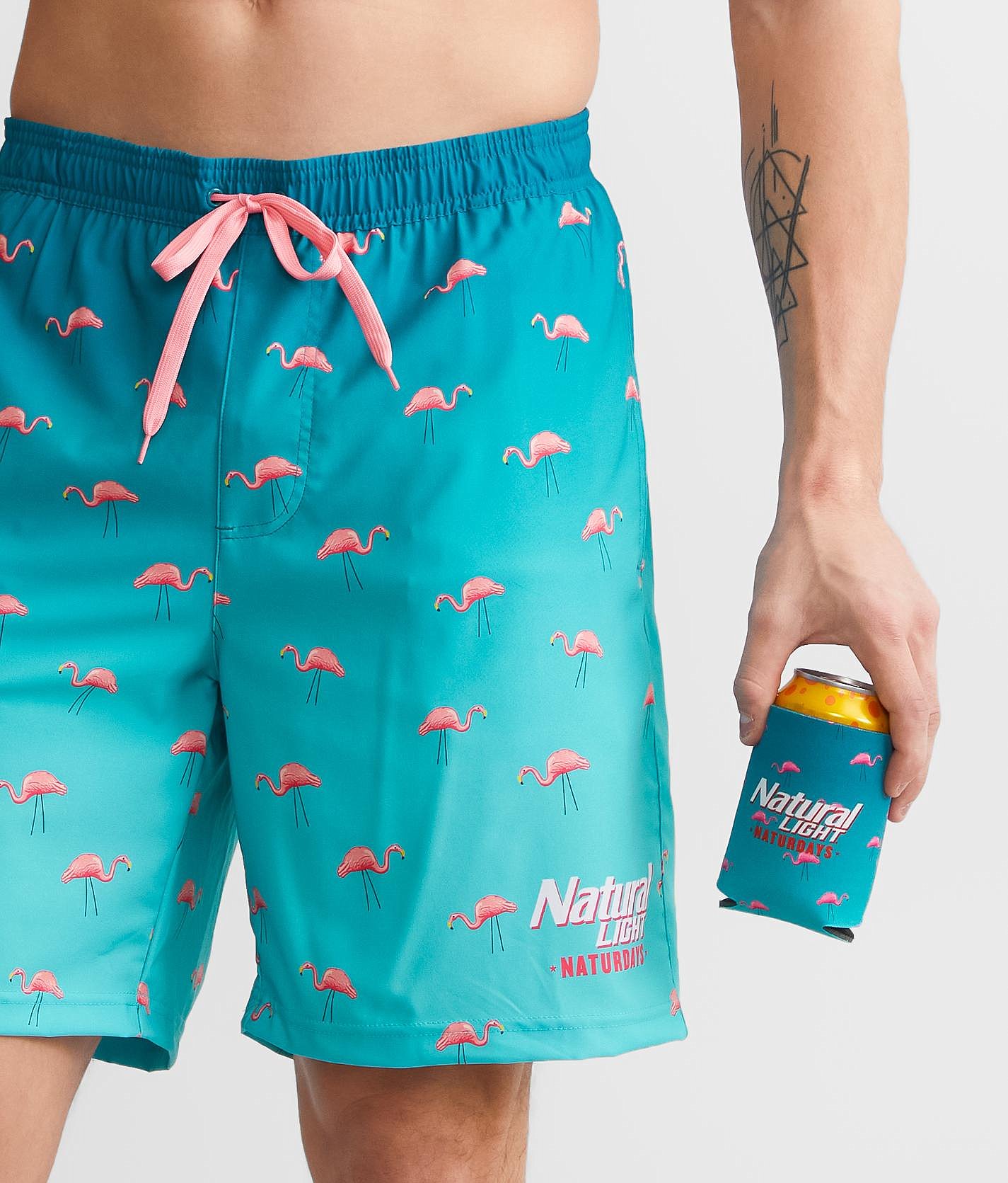 Tipsy Elves Herren Badeshorts – Dehnbare Swim Trunks Mit Neon-Nightcap-Design