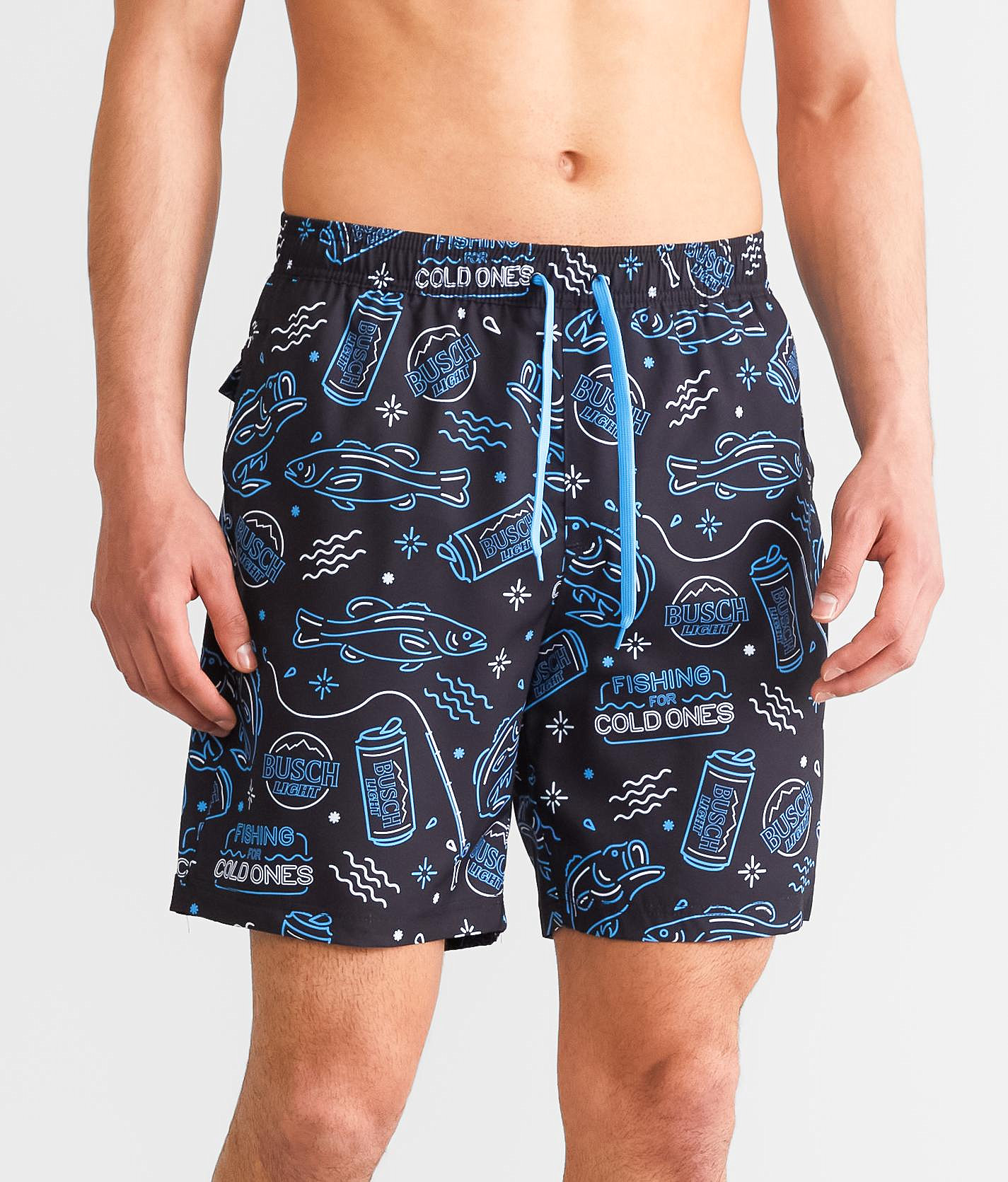 Tipsy Elves Herren Badeshorts – Dehnbare Swim Trunks Mit Neon-Nightcap-Design