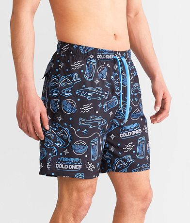 Tipsy Elves Busch Light&#174; Stretch Swim Trunks FULL_LEFT_SIDE