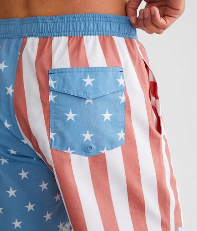 Tipsy Elves Busch Light&#174; Stretch Swim Trunks BACK_POCKET