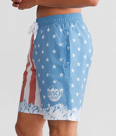 Tipsy Elves Busch Light&#174; Stretch Swim Trunks FULL_RIGHT_SIDE