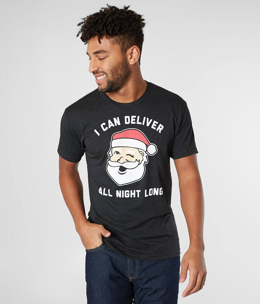 Tipsy Elves I Can Deliver All Night Long T-Shirt front view