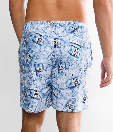 Tipsy Elves Busch Light Stretch Swim Trunks BACK