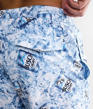 Tipsy Elves Busch Light Stretch Swim Trunks BACK_POCKET