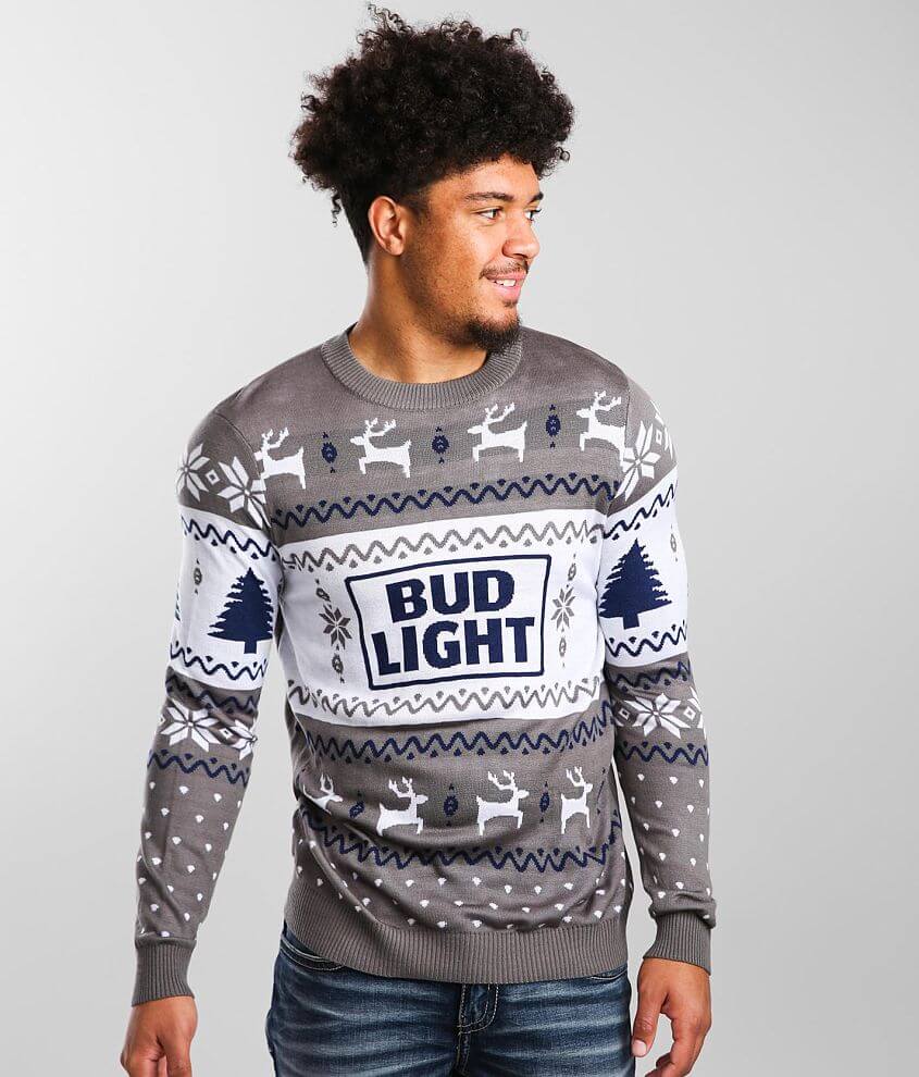tipsyelves Bud Light&#174; Ugly Christmas Sweater front view