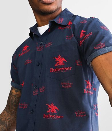 Tipsy Elves Budweiser&#174; Hawaiian Shirt misc detail 1 view