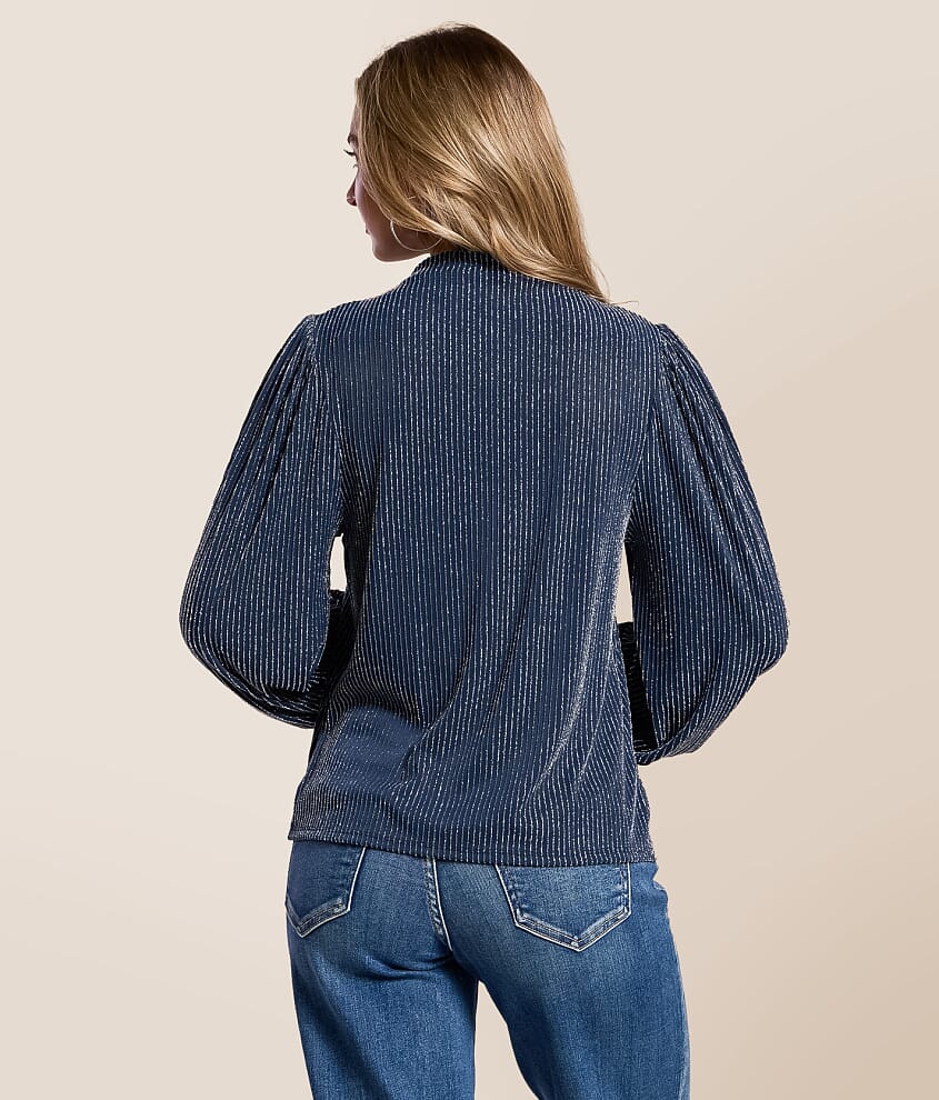 Metallic Striped Top - thumbnail 3