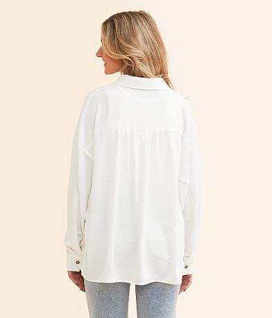 Daytrip Collared Henley back view