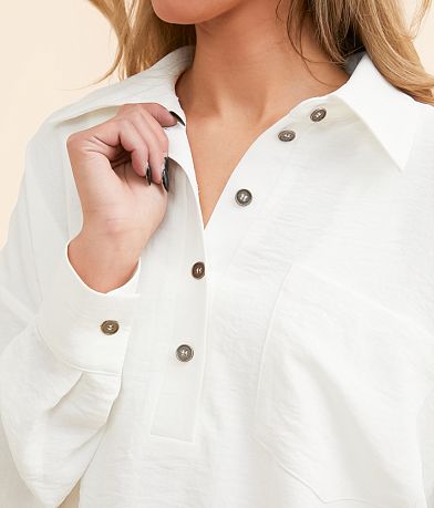 Daytrip Collared Henley misc detail 1 view