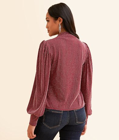 Daytrip Metallic Stripe Top BACK
