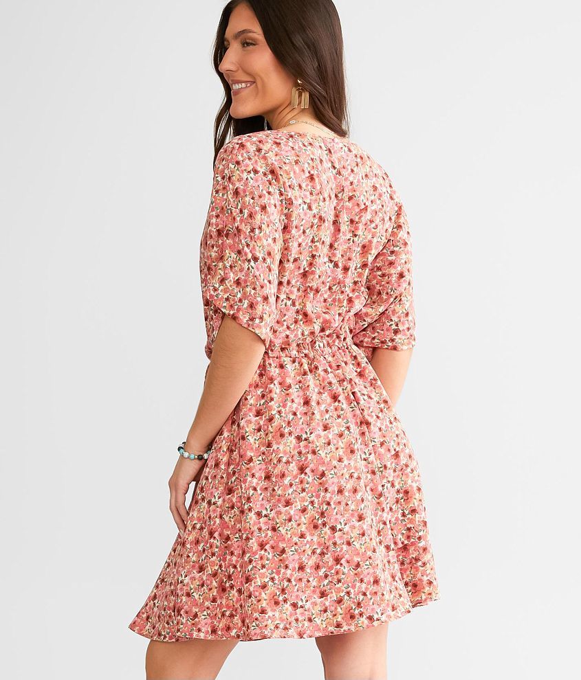 Floral Dolman Dress