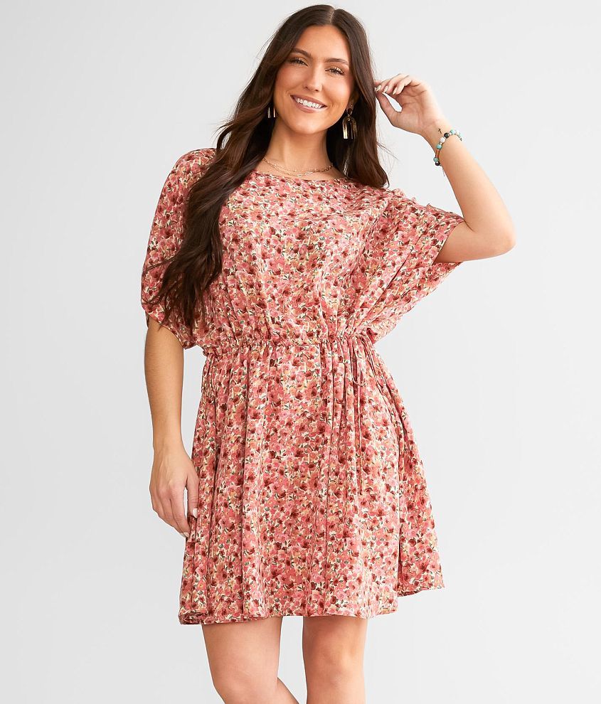 Willow &#38; Root Floral Dolman Dress front view