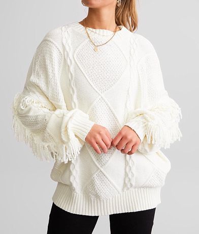 Lumiere Slouchy Cable Knit Sweater MISC_DETAIL_1