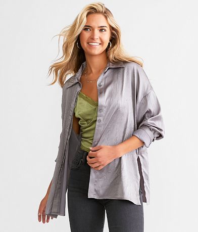 Willow &amp; Root Satin Crinkle Blouse FULL_LEFT_SIDE