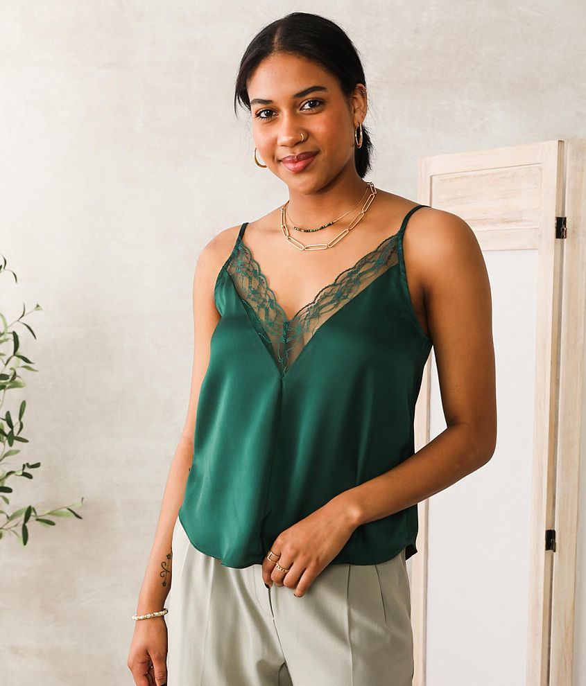 Textured Satin Cami Top