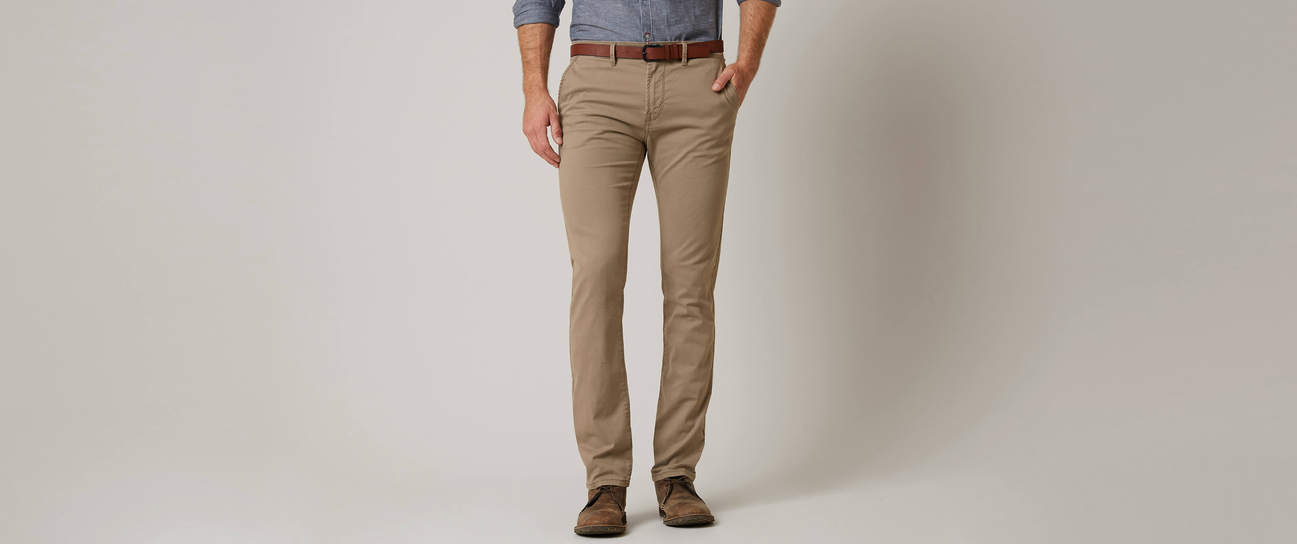 skinny stretch khaki pants