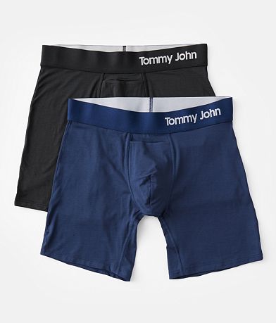 Tommy John® 2 Pack Cool Cotton Stretch Boxer Briefs front view