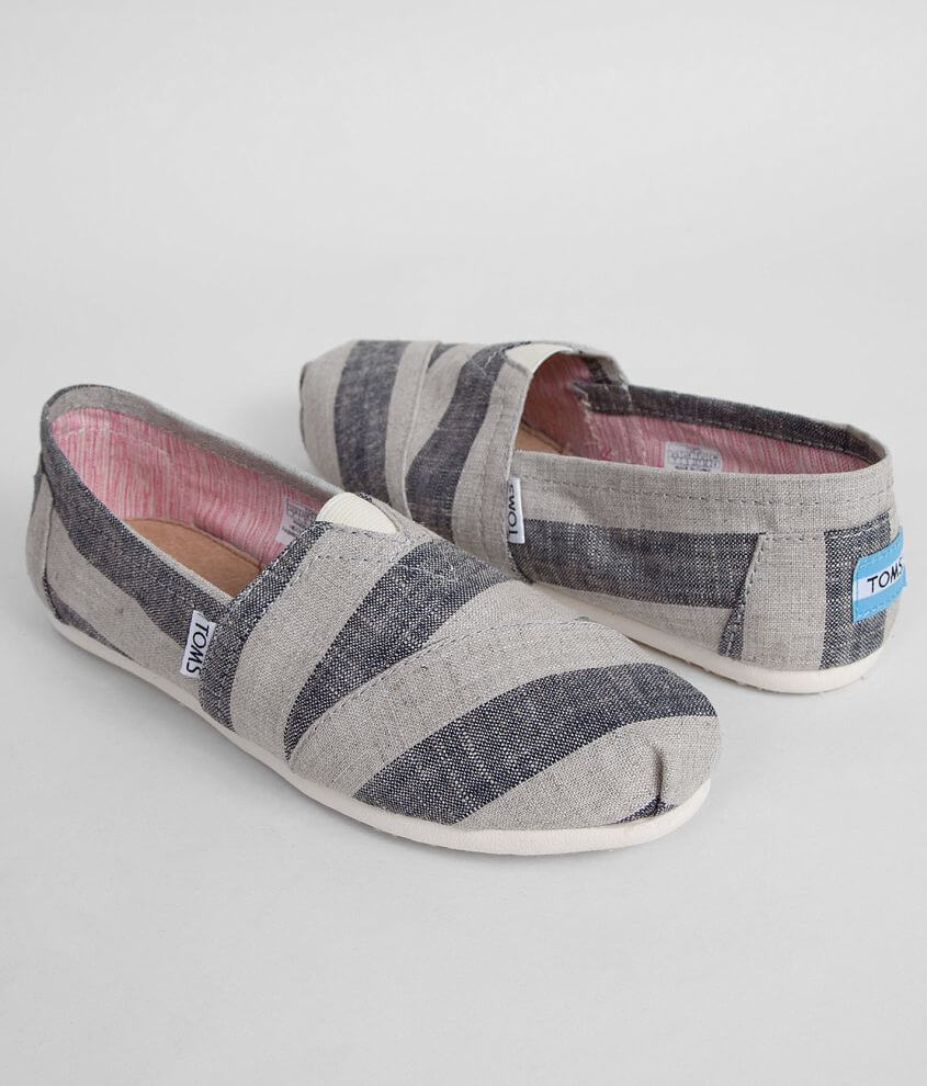 TOMS Striped Shoe front view
