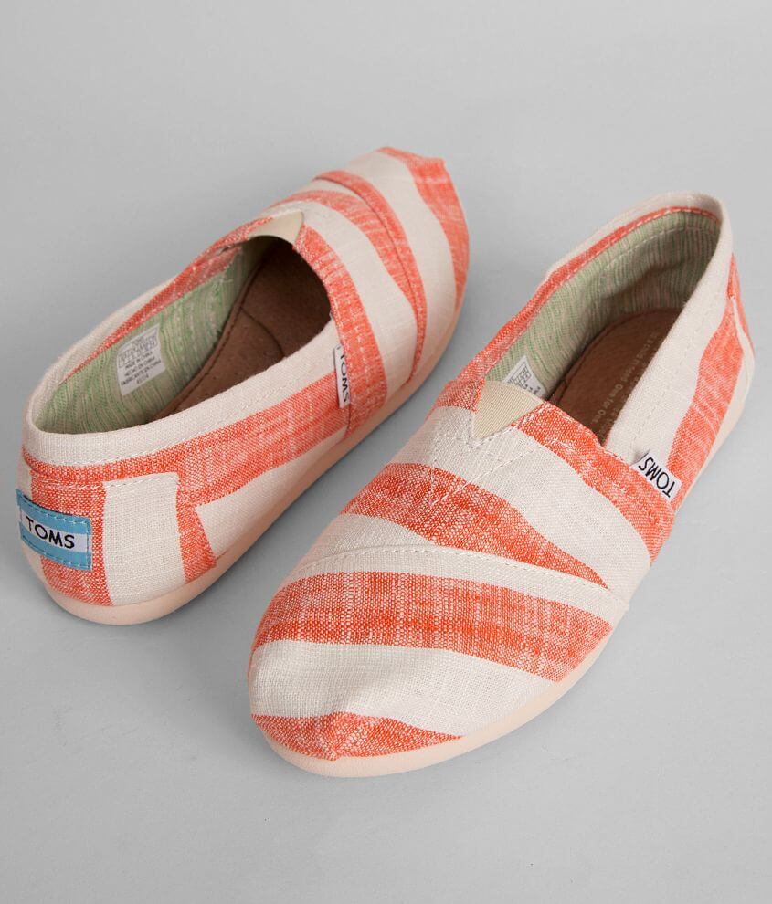 TOMS Striped Shoe front view