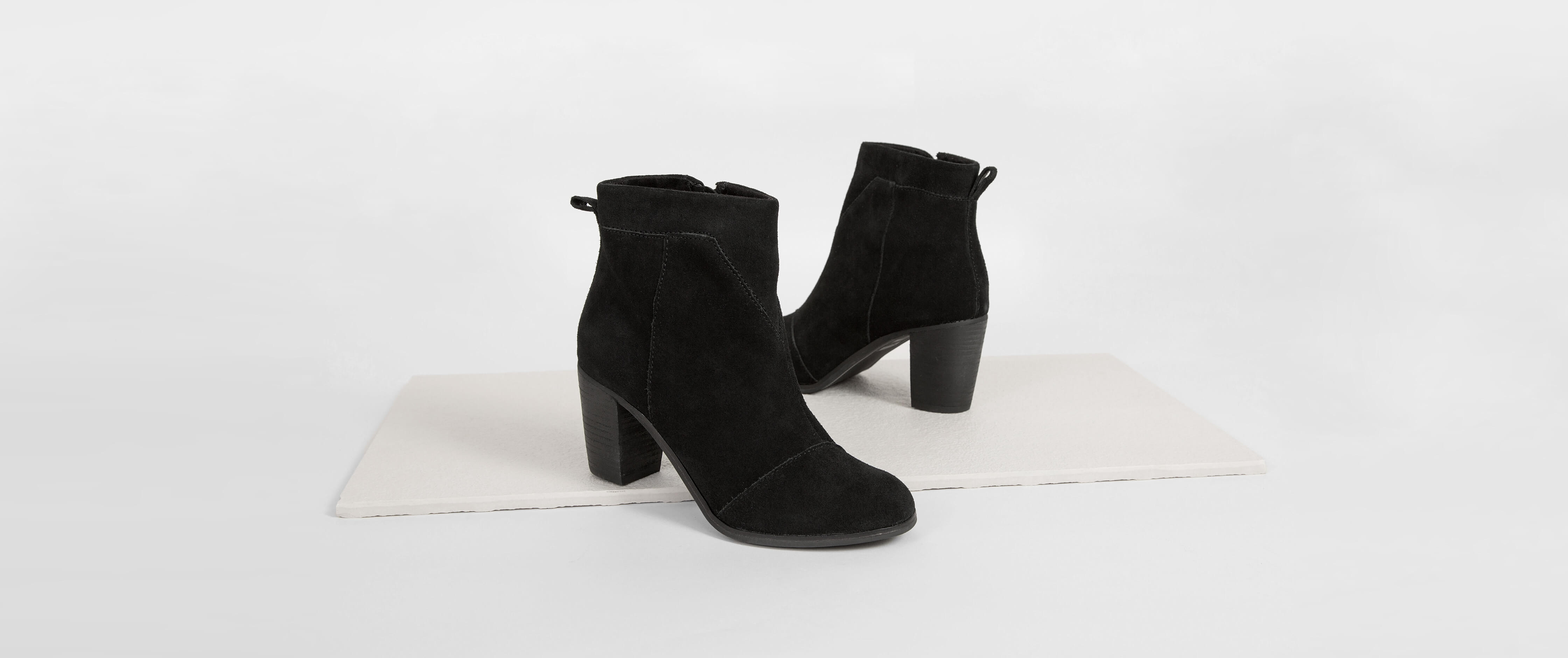 toms lunata bootie black leather