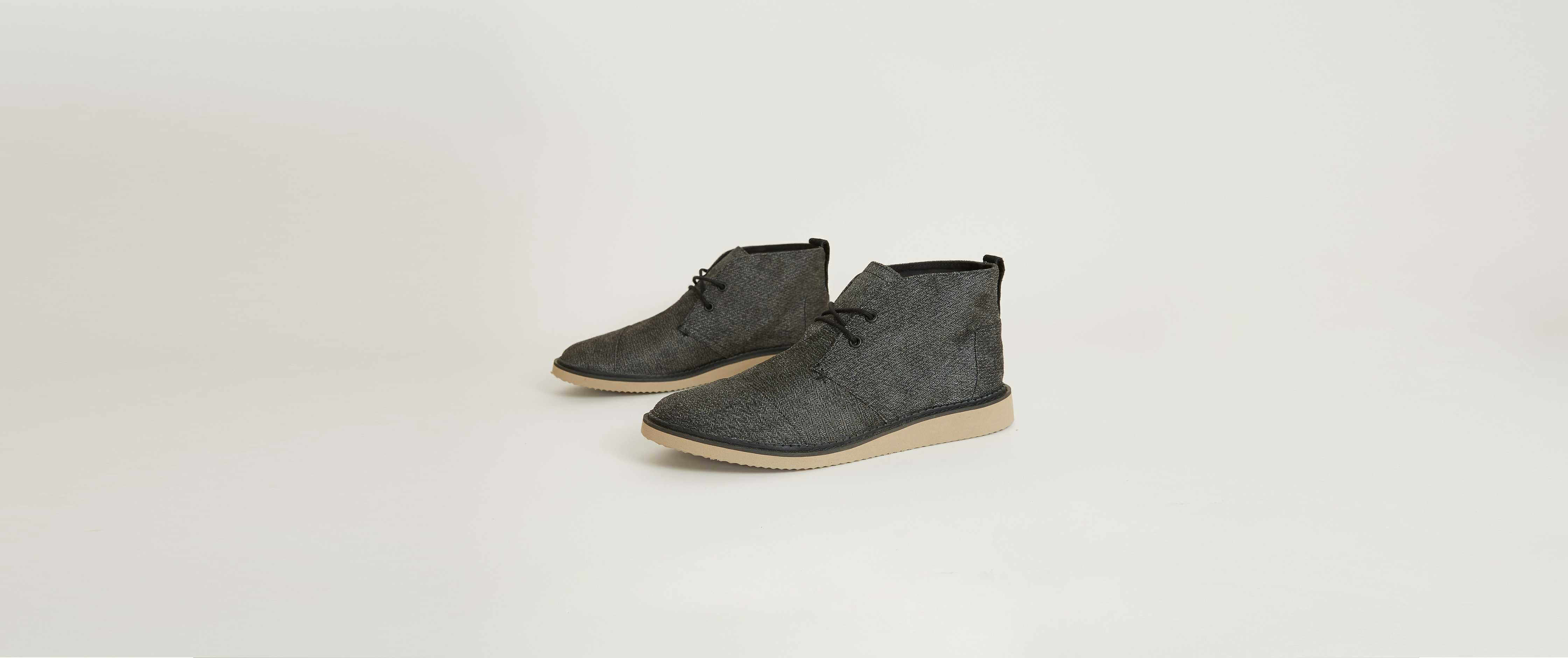 TOMS Men\'s Charcoal Chukka Boots TOMS Mens Charcoal Quilted Chukka Boots Sz 11.5 | eBay main image 4