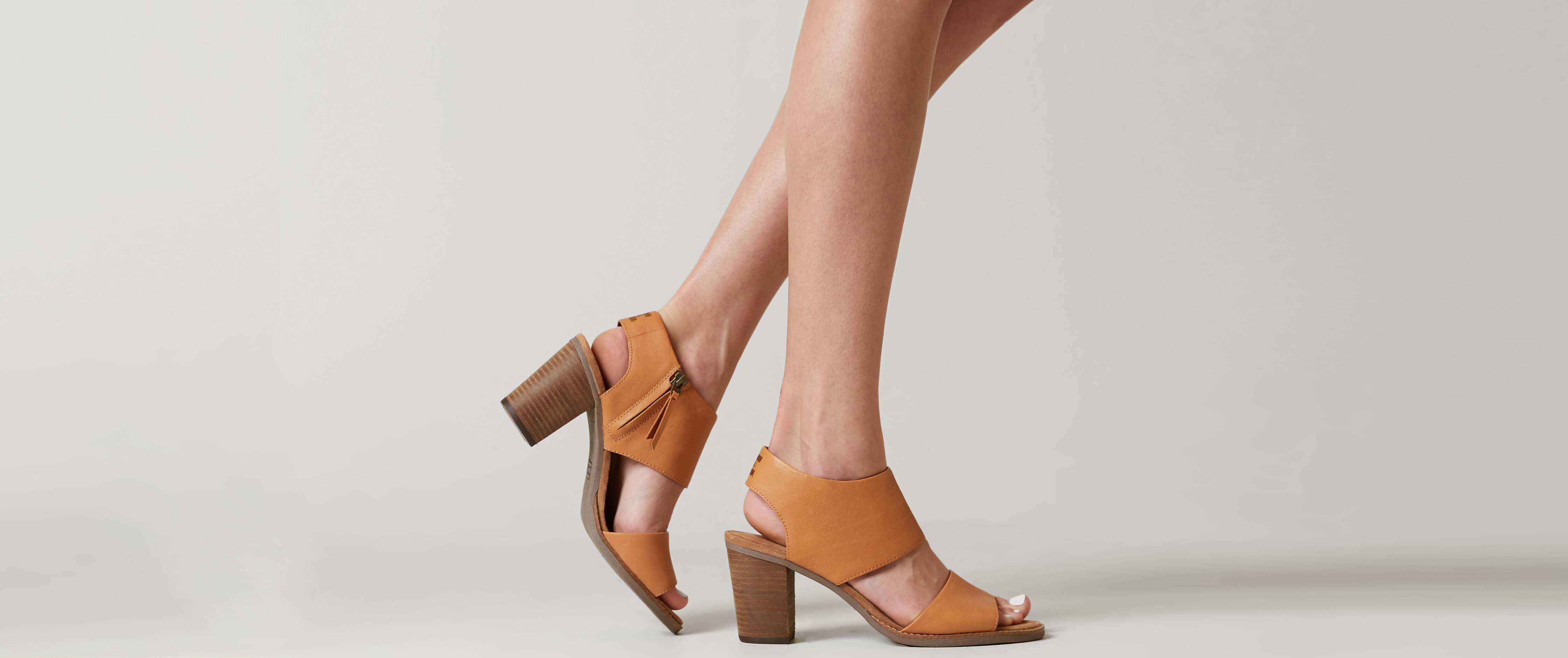 TOMS Majorca Leather Heeled Sandal 