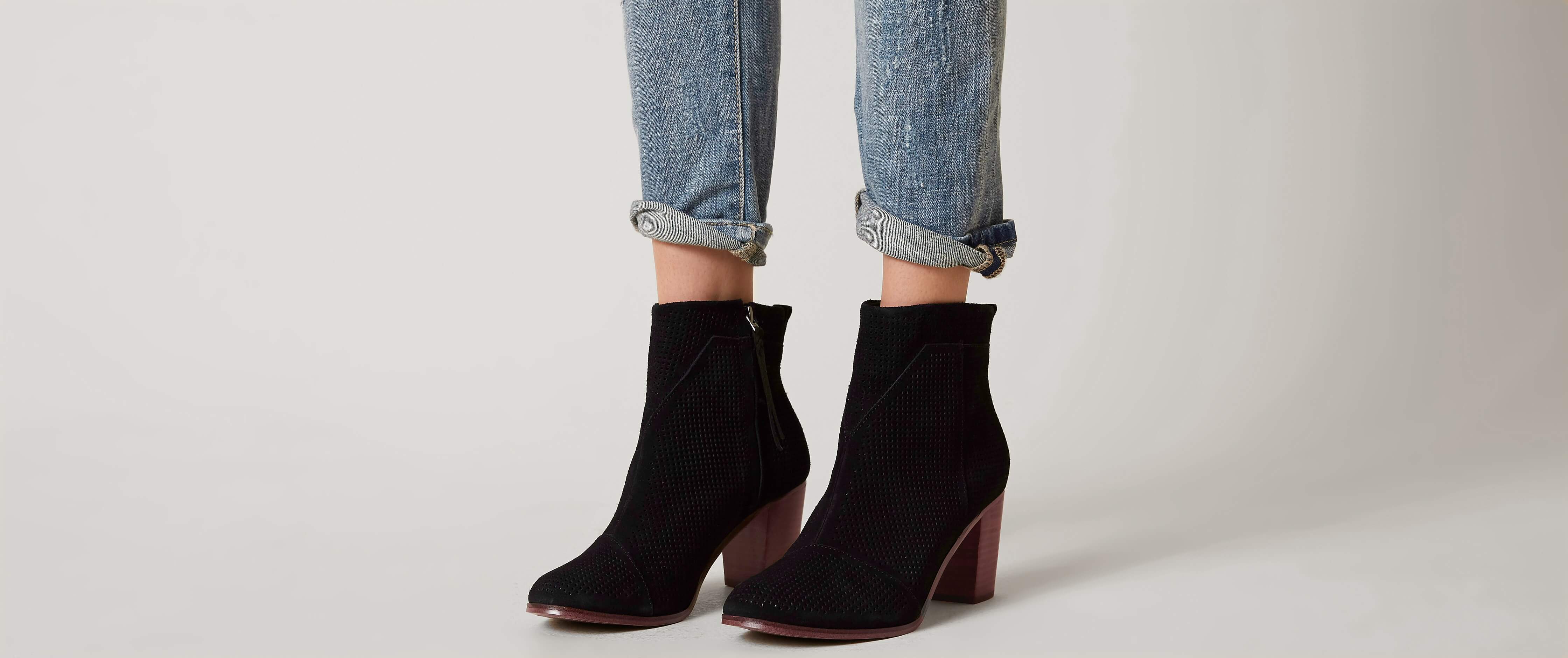 TOMS Lunata Leather Ankle Boot - Women 