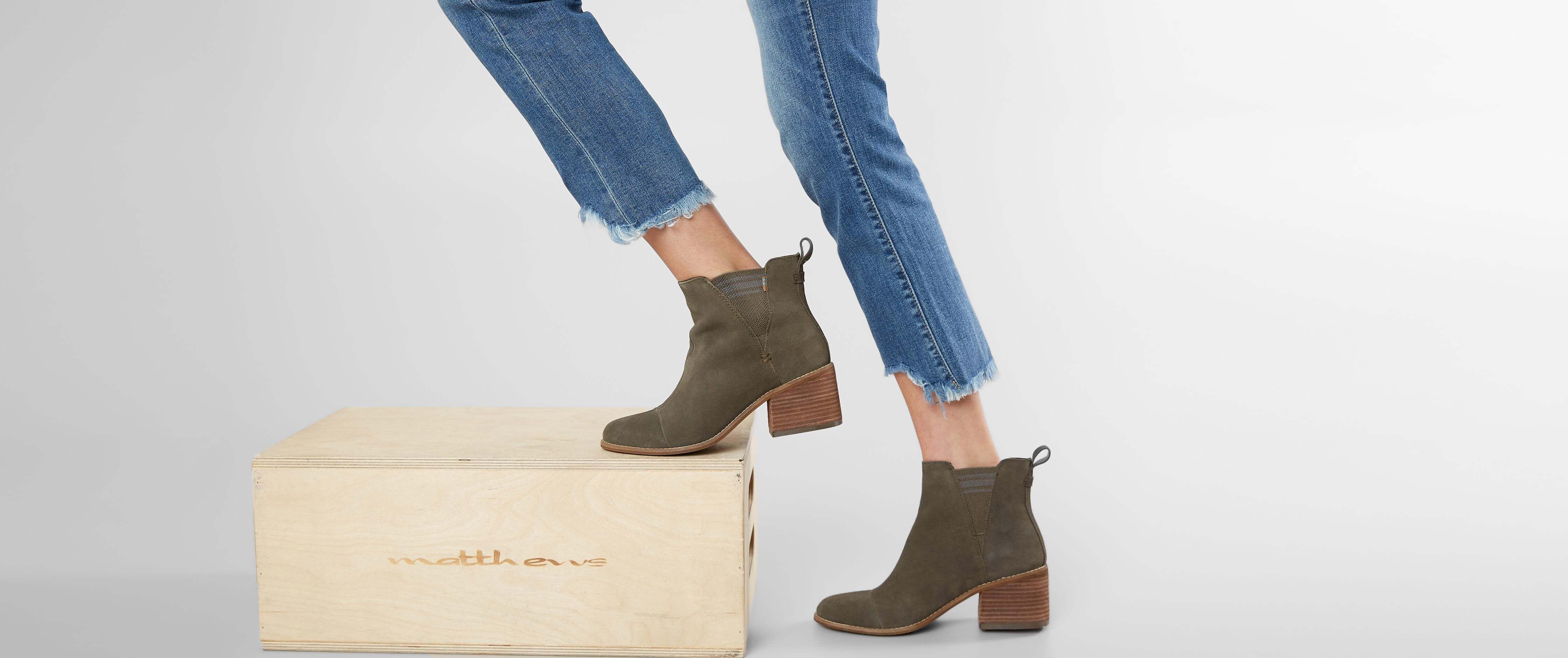 moccasin wedge booties