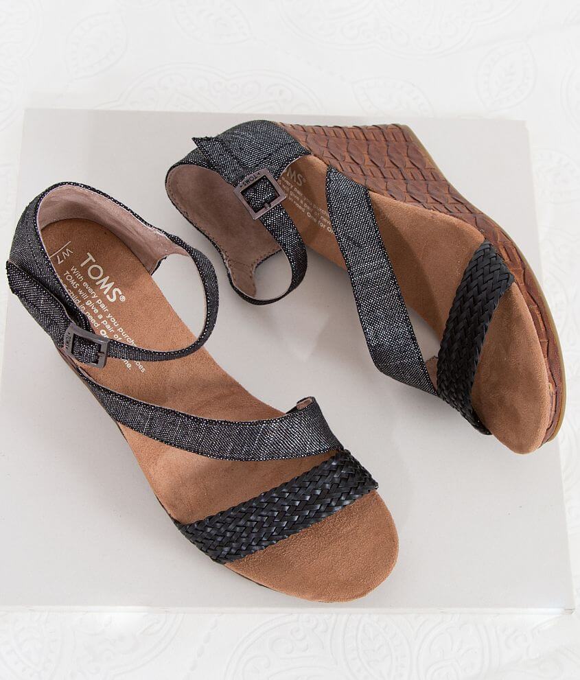 TOMS Clarissa Wedge Sandal front view