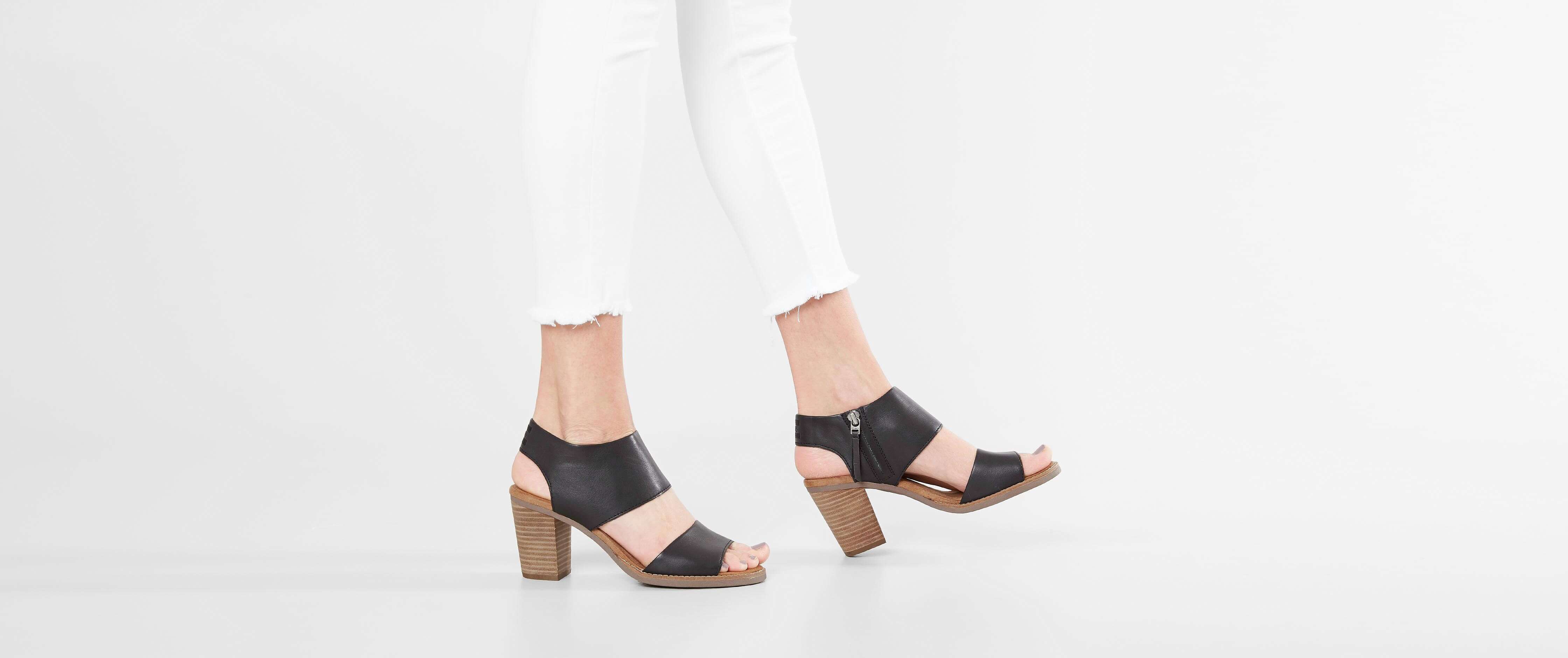 TOMS Majorca Leather Heeled Sandal 